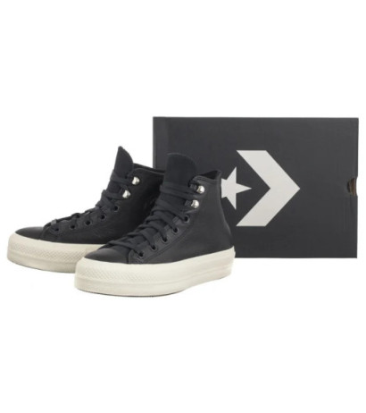 Converse CTAS Lift Hi Black/Black/Egret A08312C (CO714-a) shoes