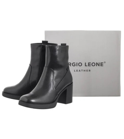 Sergio Leone Czarne BT 671-S (SL539-a) shoes