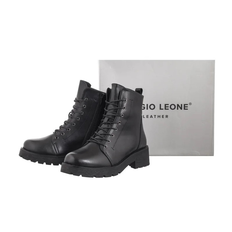 Sergio Leone Czarne TR 704-S (SL542-a) shoes