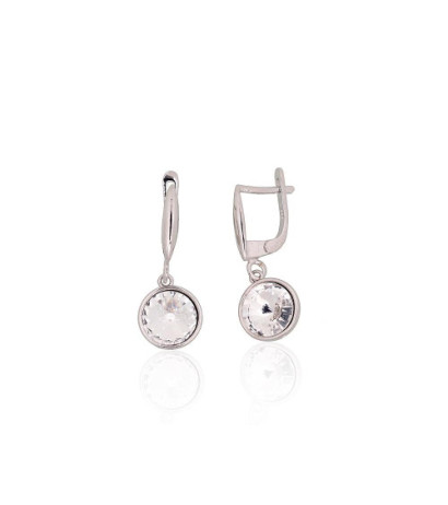 Silver earrings with...