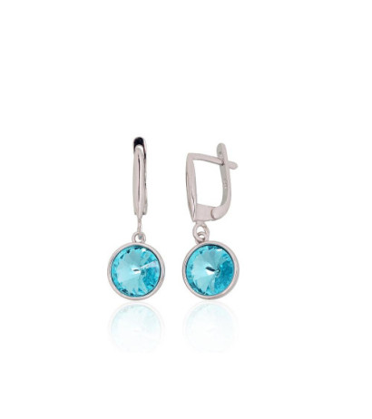 Silver earrings with...