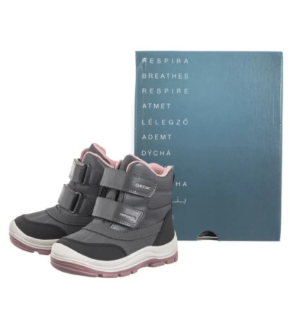 Geox B Flanfil G.B Abx D Anthracite/Dk Pink B463WD 050FU C9A8F (GE198-a) ankle boots