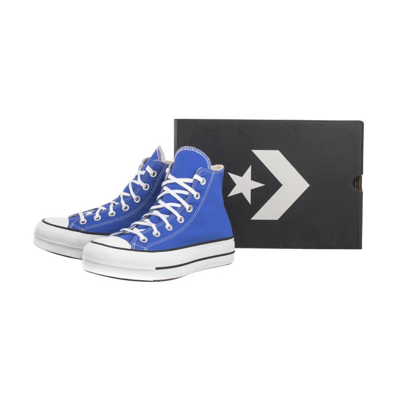 Converse CTAS Lift Hi Blue Flame/White/Black A05699C (CO626-d) shoes