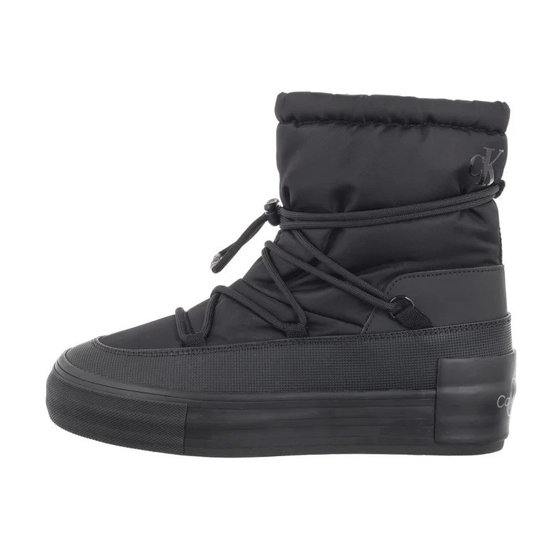 Calvin Klein Vulc Flatform Snow Boot Wn Triple Black YW0YW01591 0GJ (CK580-a) shoes