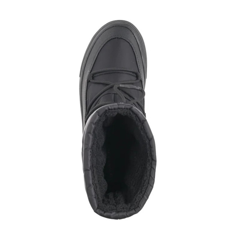 Calvin Klein Vulc Flatform Snow Boot Wn Triple Black YW0YW01591 0GJ (CK580-a) shoes