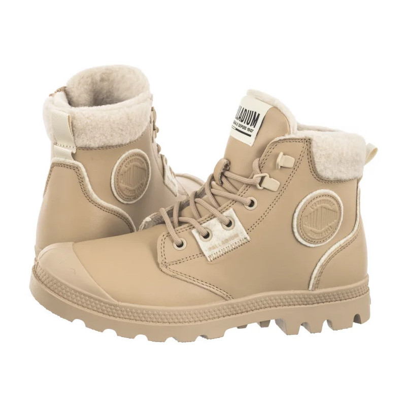 Palladium Pampa Hi Snow Warm Beige Tan 94380-235-M  (PA138-a) shoes