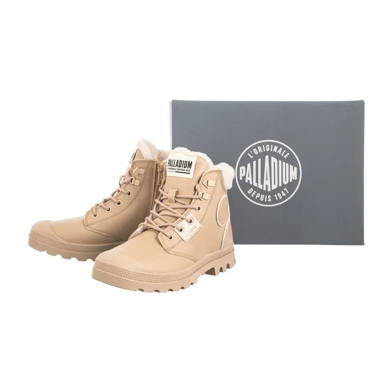 Palladium Pampa Hi Snow Warm Beige Tan 94380-235-M  (PA138-a) shoes