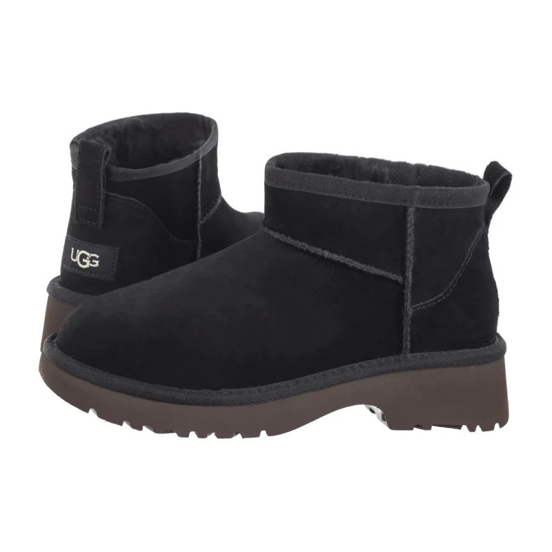 UGG Kids Classic Ultra Mini New Heights 1157732K BLK (UA114-a) shoes