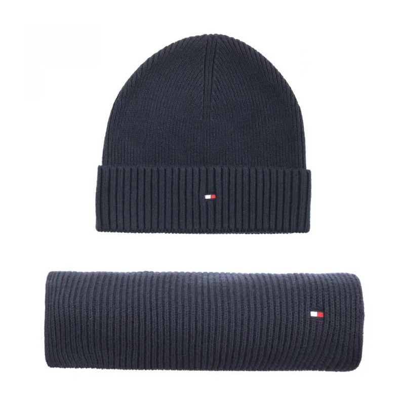 Tommy Hilfiger Flag Pima Cotton Beanie&Scarf AM0AM012937 DW6 (TH1203-a) cap