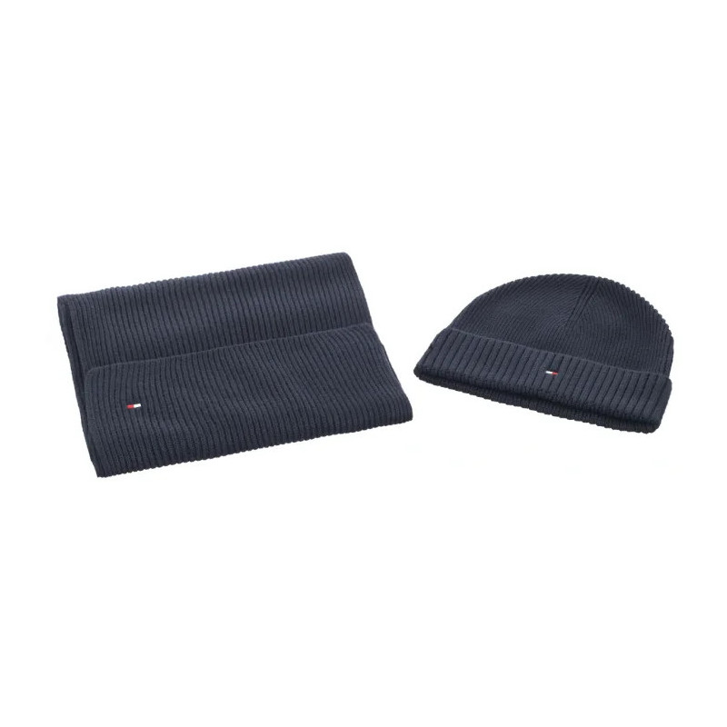 Tommy Hilfiger Flag Pima Cotton Beanie&Scarf AM0AM012937 DW6 (TH1203-a) cap