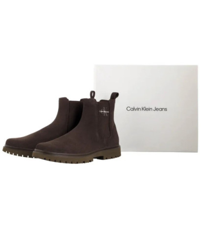 Calvin Klein Eva Boot Mid Chelsea Iconic Dr Triple Slate Black YM0YM01080 GWX (CK595-a) shoes