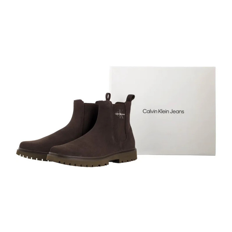 Calvin Klein Eva Boot Mid Chelsea Iconic Dr Triple Slate Black YM0YM01080 GWX (CK595-a) shoes