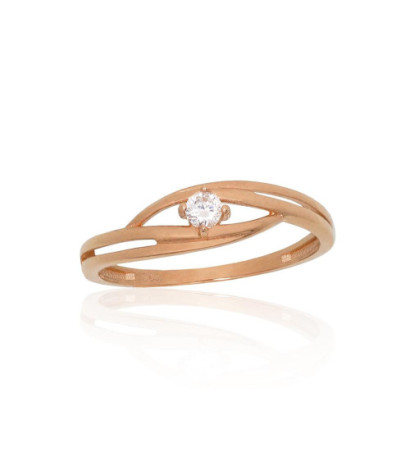 Gold ring 1101198(Au-R)_CZ,...