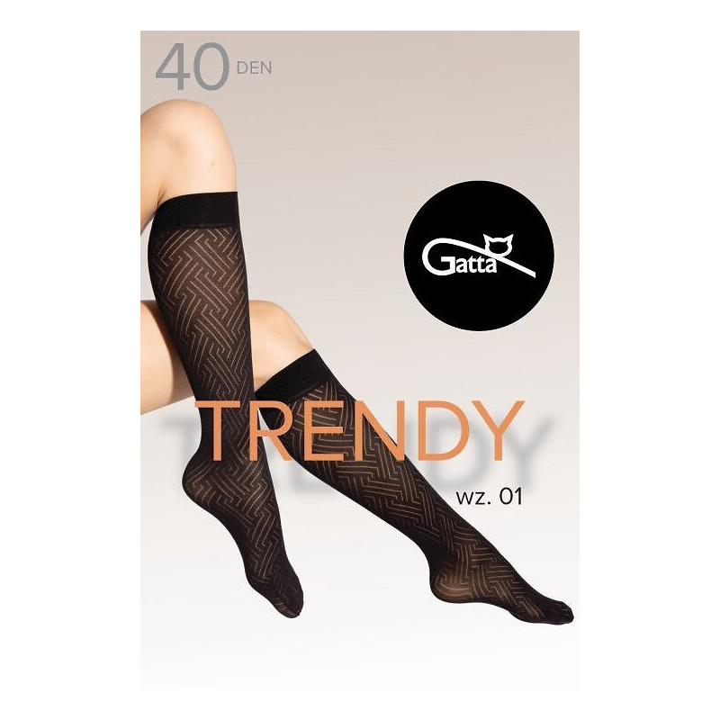 Gatta knee-high socks with microfiber