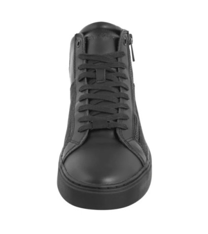 Calvin Klein High Top Lace Up W/ Zip Mono Triple Black Mono HM0HM01556 0GT (CK594-a) sports shoes