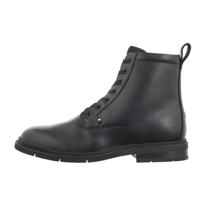 Tommy Hilfiger Flex Hilfiger Warm Check Lth Z B Black FM0FM05101 BDS (TH1212-a) boots