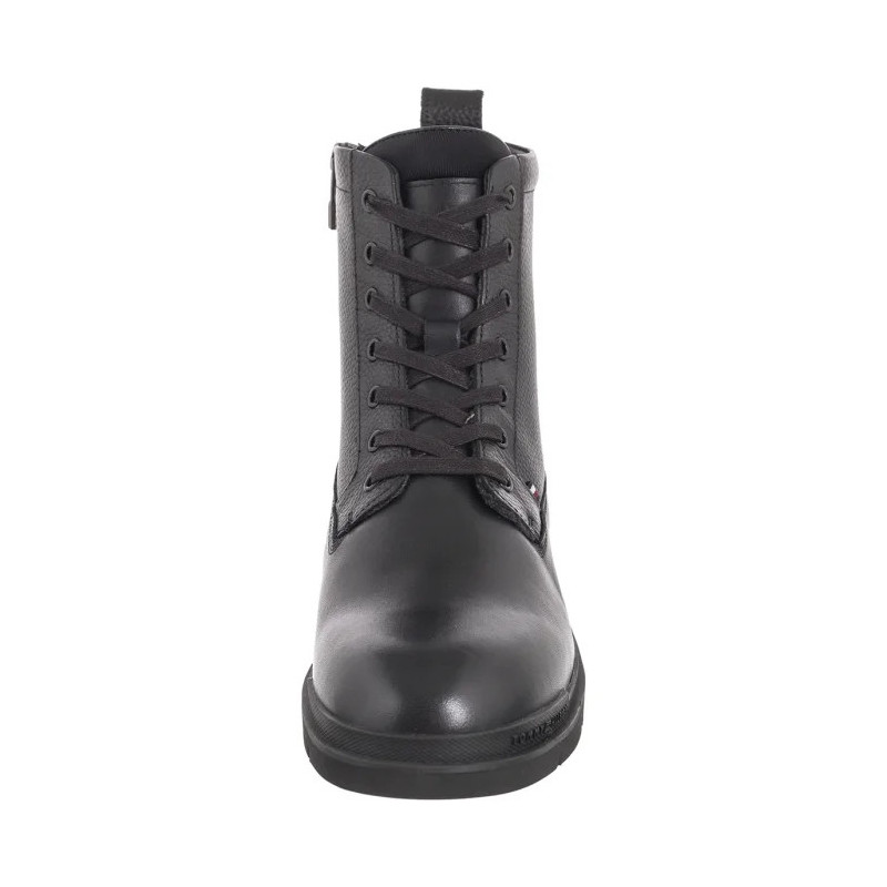 Tommy Hilfiger Flex Hilfiger Warm Check Lth Z B Black FM0FM05101 BDS (TH1212-a) boots