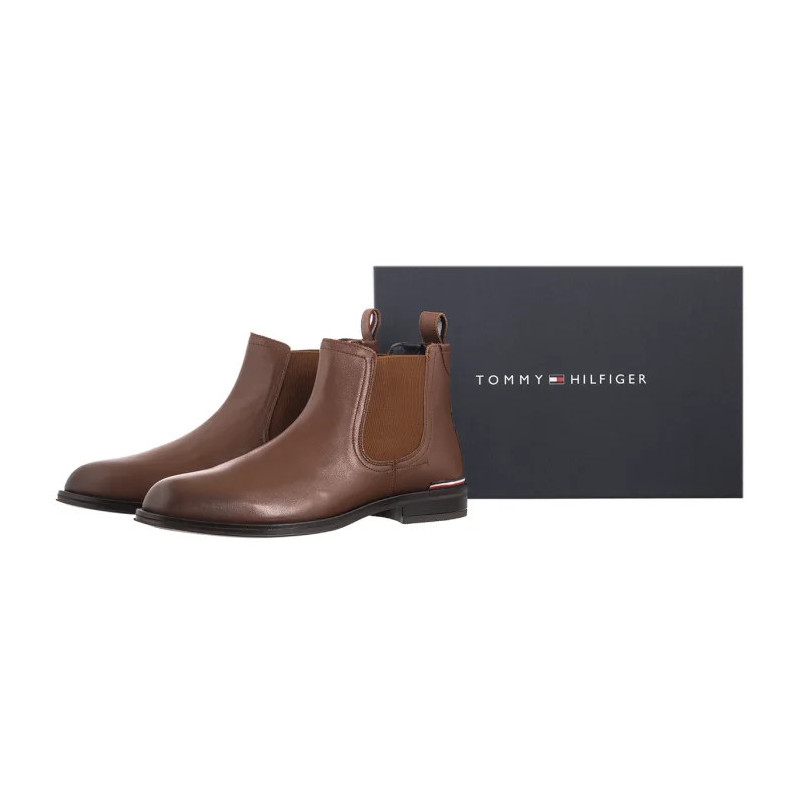 Tommy Hilfiger Core Rwb Hilfiger Lth Chelsea Winter Cognac FM0FM04806 GVI (TH1211-a) shoes