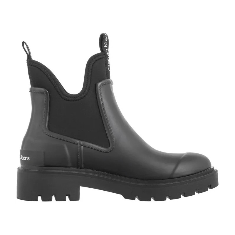 Calvin Klein Mid Rainboot Chelsea Black YW0YW01034 BDS (CK596-a) shoes