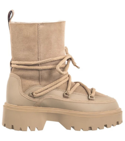 Tommy Hilfiger Real Shearling Lace-Up Snowboot Beige FW0FW08085 AEG (TH1210-a) boots