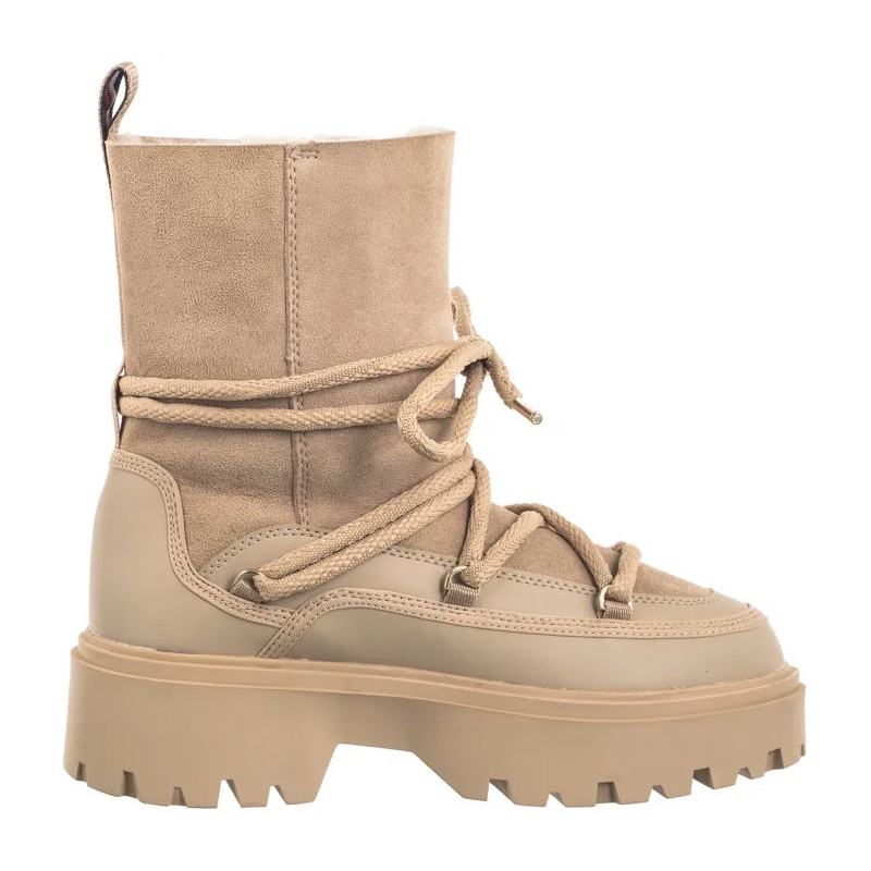 Tommy Hilfiger Real Shearling Lace-Up Snowboot Beige FW0FW08085 AEG (TH1210-a) boots