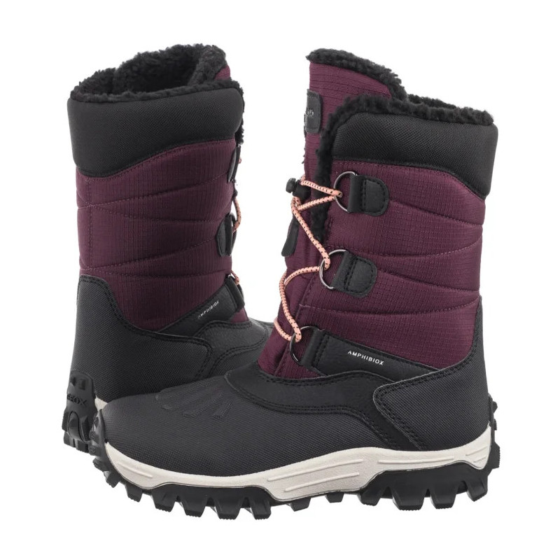 Geox J Himalaya G.B Abx A - Nyl+Dbk Bordeaux/Black J46FTA 0FU50 C0044 (GE199-a) boots