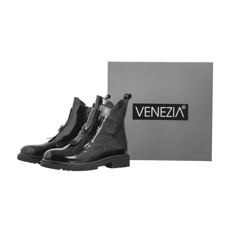 Venezia Czarne L025PABLOB034 (VE798-a) shoes