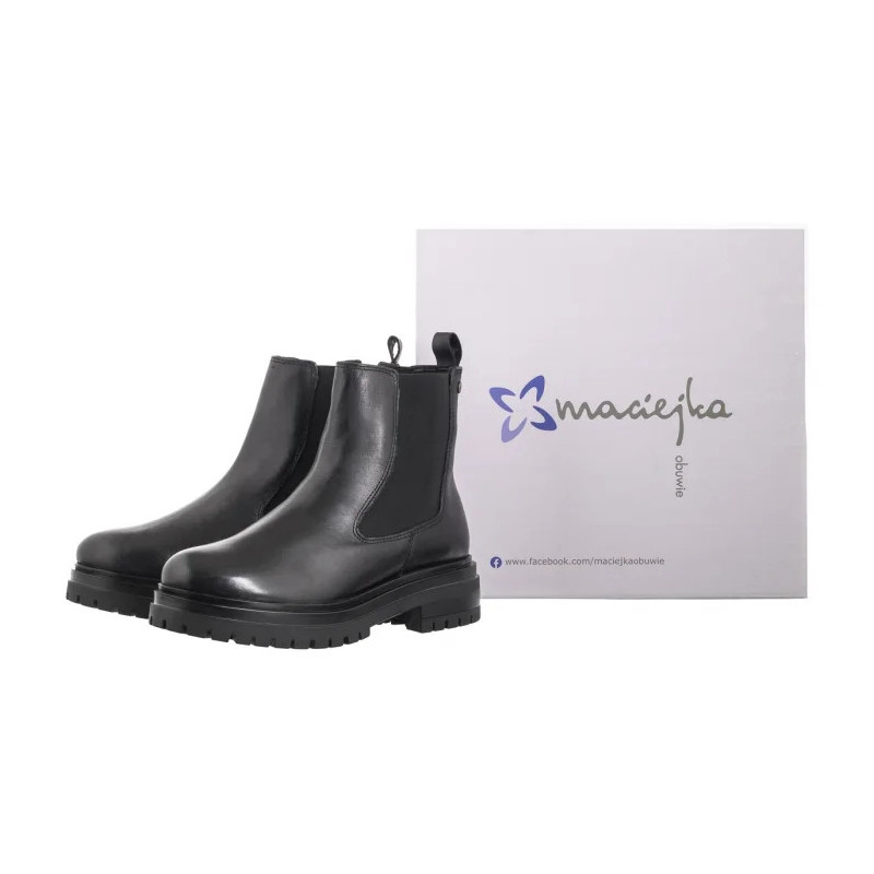 Maciejka Czarne P2133-01/00-7 (MA1281-a) shoes