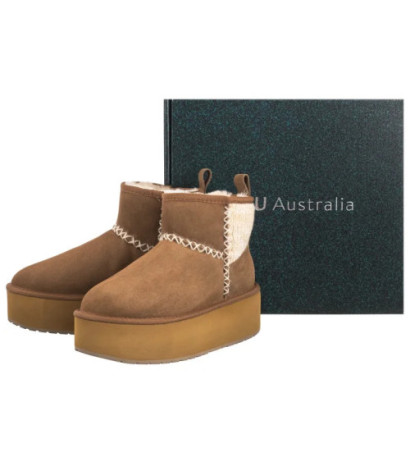 EMU Australia Stinger Knit Flatform Chestnut W13143 (EM515-a) shoes