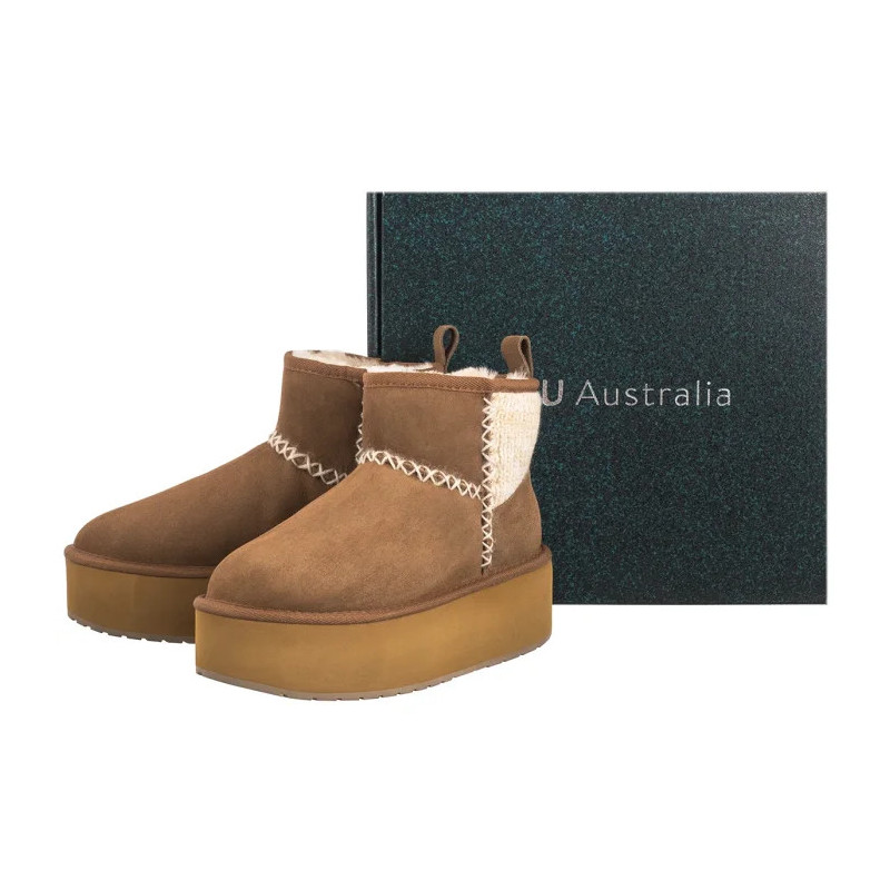 EMU Australia Stinger Knit Flatform Chestnut W13143 (EM515-a) shoes