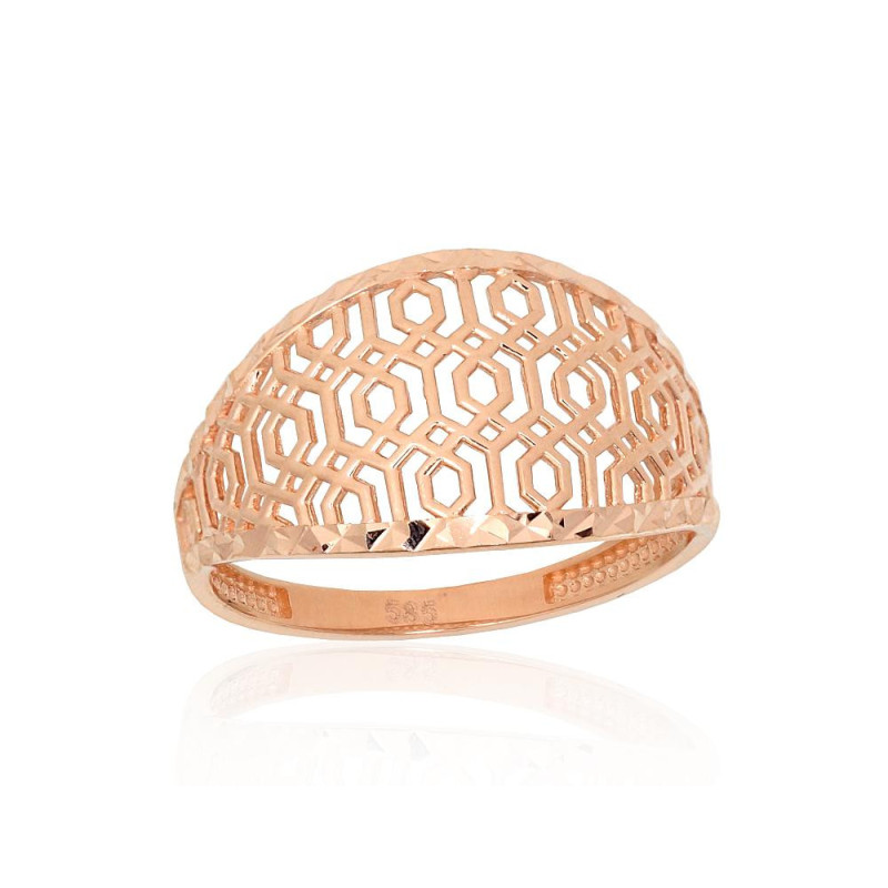 Gold ring 1101205(Au-R), Red Gold 585°