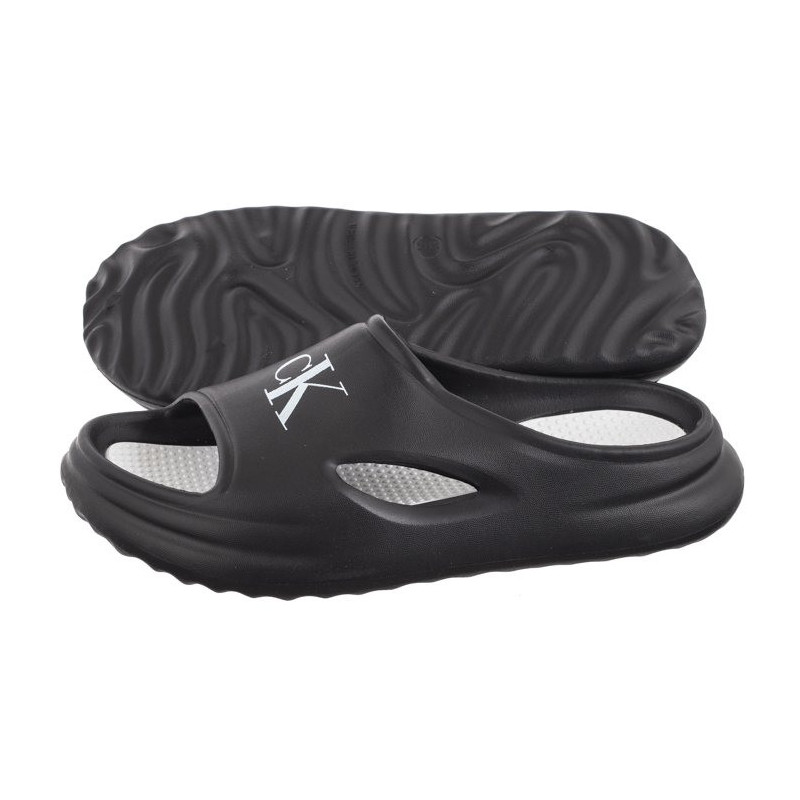 Calvin Klein Foam Slide V3X0-80930-0083 999 Black (CK493-a) Women's Shoes/Flip Flops