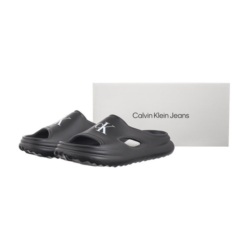 Calvin Klein Foam Slide V3X0-80930-0083 999 Black (CK493-a) Women's Shoes/Flip Flops