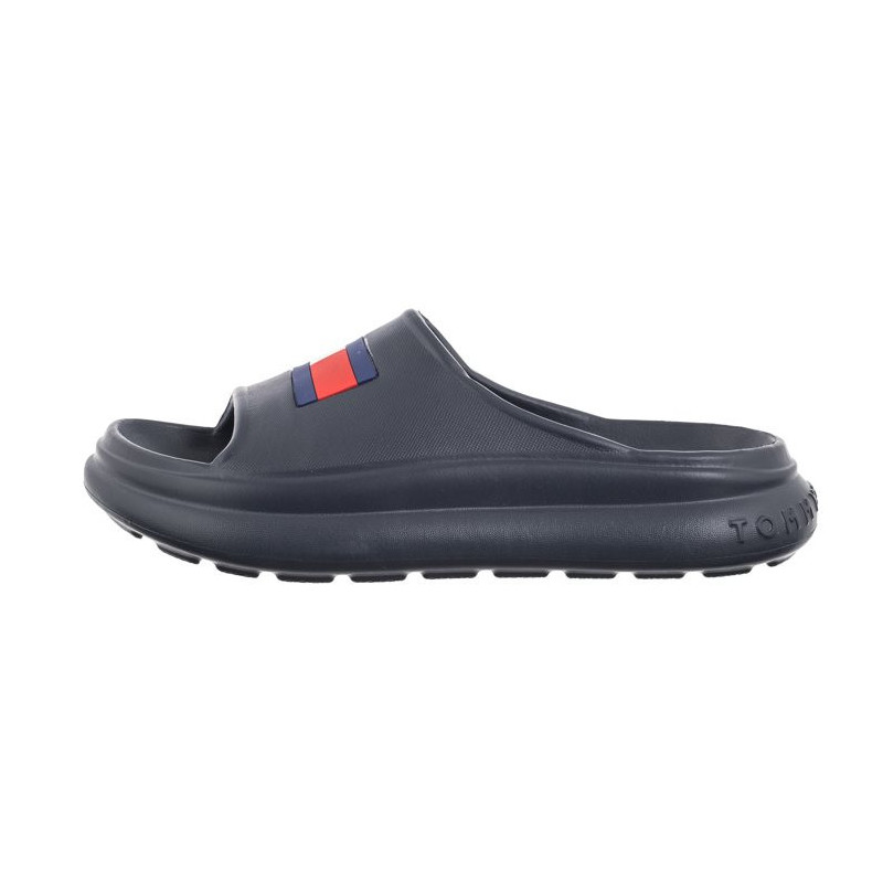 Tommy Hilfiger Foam Slide T3X0-33461-0083 800 Blue (TH1086-a) Women's Shoes/Flip Flops