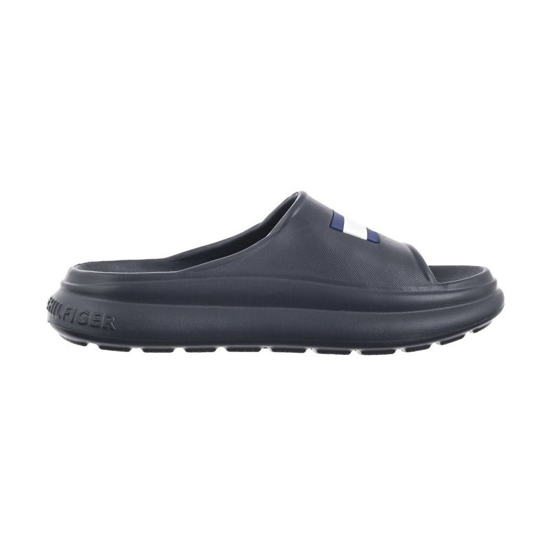 Tommy Hilfiger Foam Slide T3X0-33461-0083 800 Blue (TH1086-a) Women's Shoes/Flip Flops