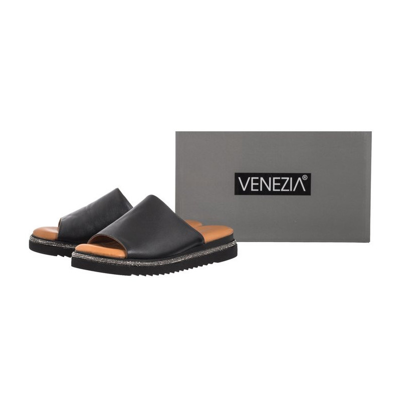 Venezia Czarne 0137271 BLACK (VE626-b) Women's Shoes/Flip Flops