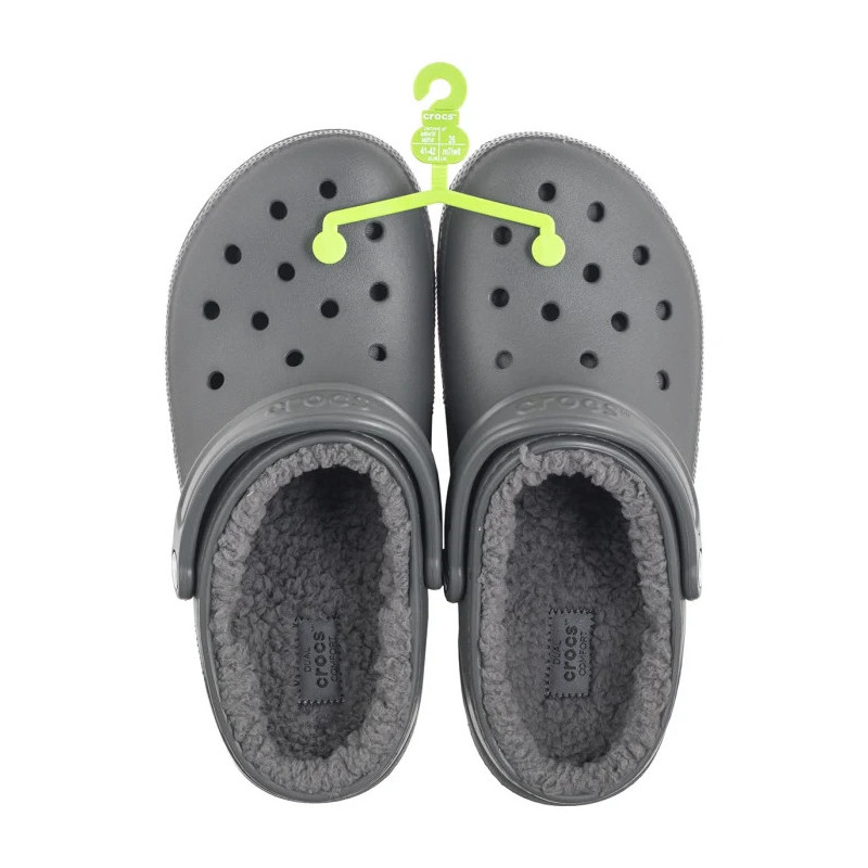 Crocs Classic Lined Clog Slate Grey/Smoke 203591-0EX (CR266-e) Women's Shoes/Flip Flops