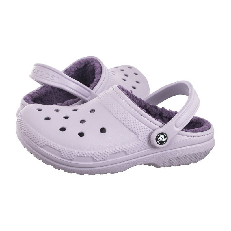 Crocs Classic Lined Clog Mauve Mist 203591-5PU (CR266-f) Women's Shoes/Flip Flops