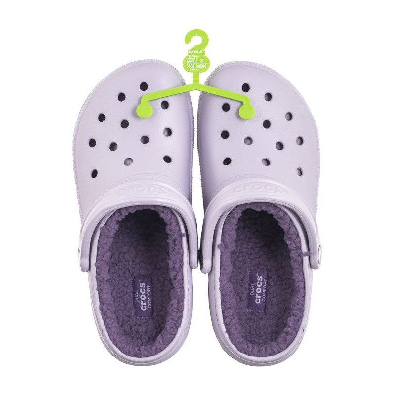 Crocs Classic Lined Clog Mauve Mist 203591-5PU (CR266-f) Women's Shoes/Flip Flops