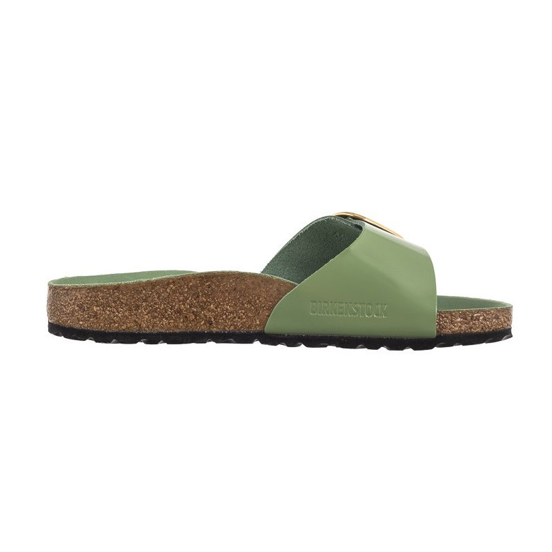 Birkenstock Madrid Big Buckle High-Shine Green Tea 1028738 (BK238-c) Women's Shoes/Flip Flops