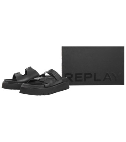 Replay Muddy Shine GWF81.000.C0035S RF810035S 0562 Black (RP11-a) Women's Shoes/Flip Flops