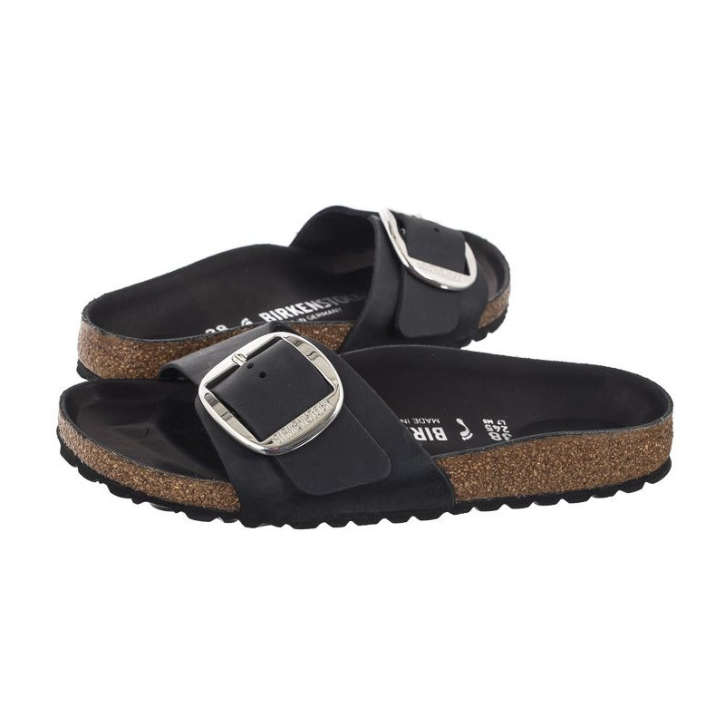 Birkenstock Madrid Big Buckle Black 1006523 (BK248-a) Women's Shoes/Flip Flops