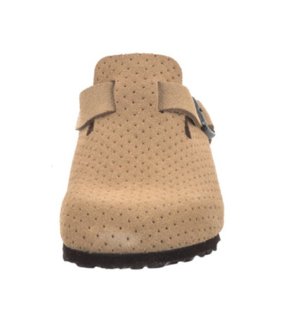 Birkenstock Boston BS Emboss Dots New Beige 1027014 (BK256-a) Women's Shoes/Flip Flops