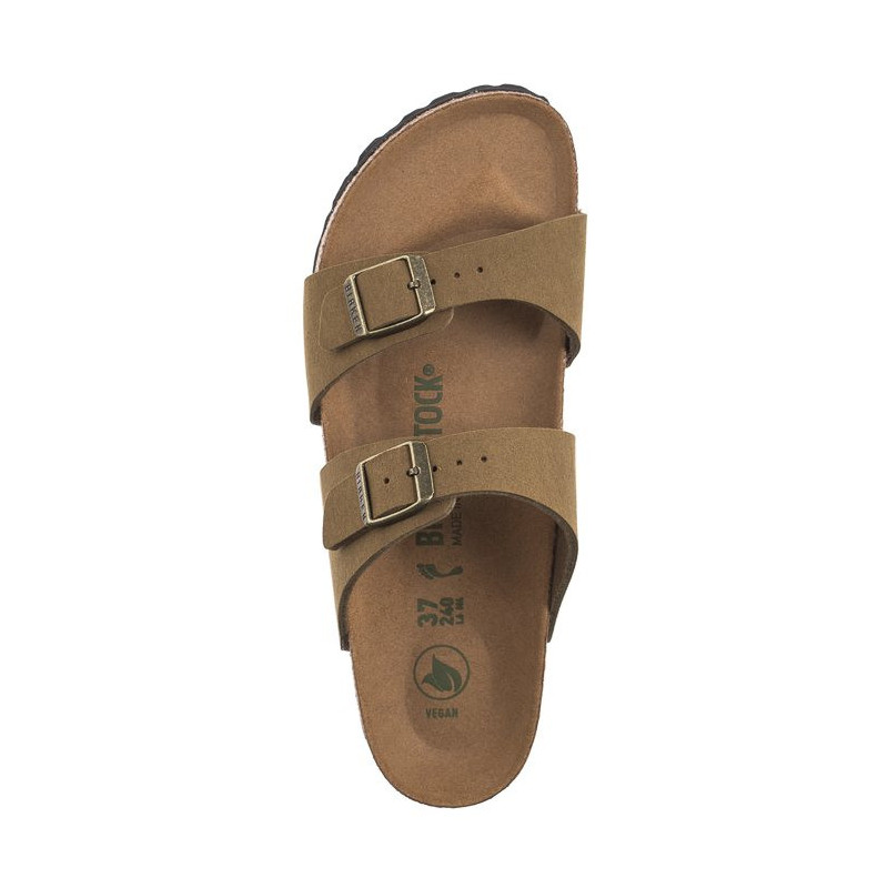 Birkenstock Sydney BS Soft Birki Vegan Pine Green 1027961  (BK258-b) Women's Shoes/Flip Flops