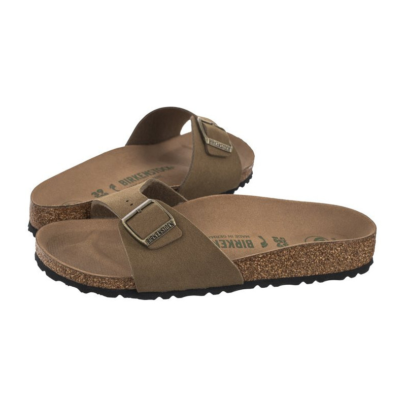 Birkenstock Madrid BS Soft Birki Vegan Pine Green 1027974 (BK263-b) Women's Shoes/Flip Flops