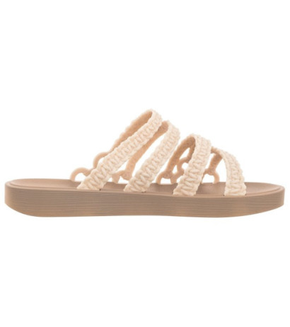 Zaxy Natural Slide AD JJ285283/AF604 Off White/L.Br (ZA183-a) Women's Shoes/Flip Flops