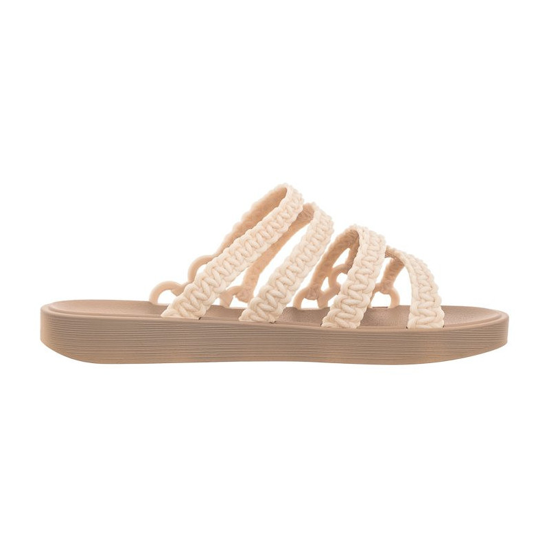 Zaxy Natural Slide AD JJ285283/AF604 Off White/L.Br (ZA183-a) Women's Shoes/Flip Flops