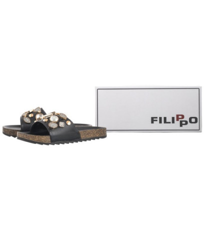 Filippo Czarne DK621/24 BK (FO97-a) Women's Shoes/Flip Flops