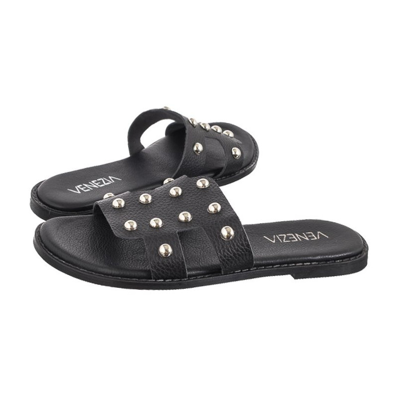 Venezia Czarne MRZ00092 Black (VE778-a) Women's Shoes/Flip Flops