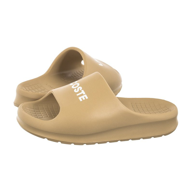 Lacoste Serve Slide 2.0 124 1 CFA Lt Brw/Lt Brw 747CFA0020CJ2 (LC441-a) Women's Shoes/Flip Flops